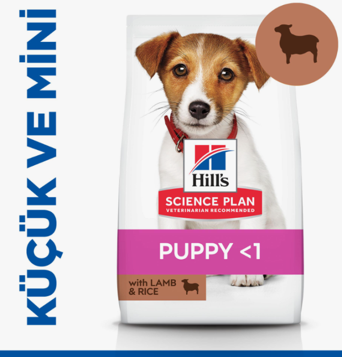HİLL'S SP KUZULU & PİRİNÇLİ KÜÇÜK VE MİNİ IRK YAVRU KÖPEK MAMASI 3 KG - Hill's