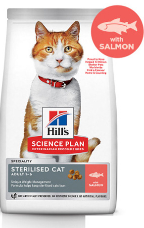 HİLL'S SP SOMONLU KISIRLAŞTIRILMIŞ YETİŞKİN KEDİ MAMASI 1,5KG - HILL'S