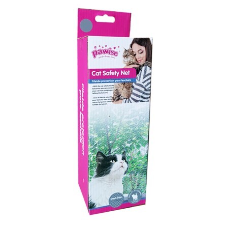PAWİSE BALKON KEDİ KORUMA ŞEFFAF AĞ 6X3M - Pawise